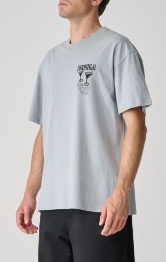 TIME TO RELAX SS TEE, Colour: DUSTY BLUE, Season: 2025 SUM 1, Size: S