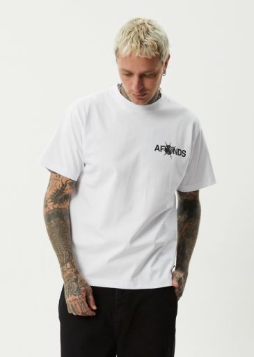 Spiked - Heavyweight Boxy Tee - White