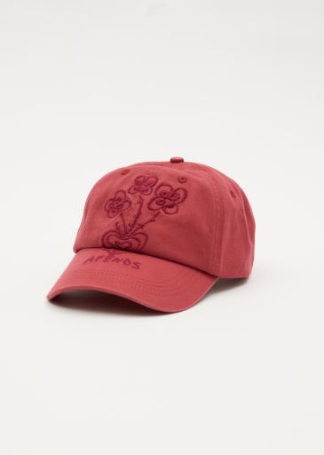 Maisie - Panelled Cap - Red Rum