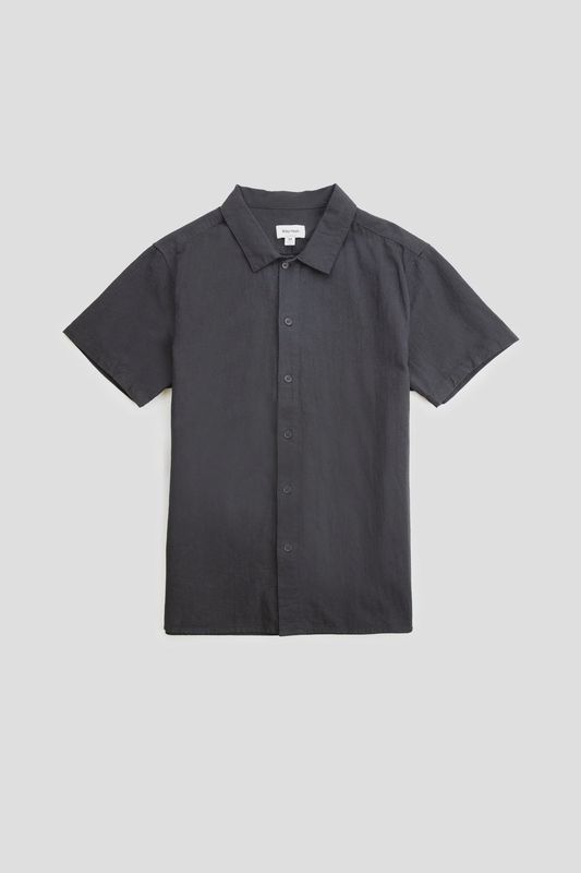 Classic Linen SS Shirt Black