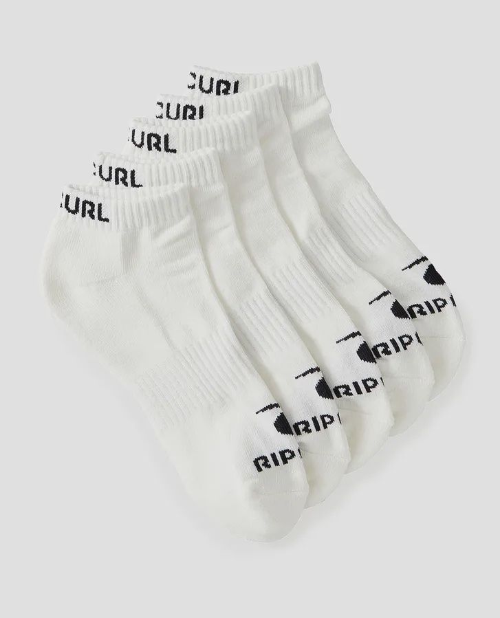 Brand Ankle Sock 5-PK, Colour: White
