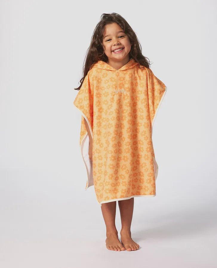 Mixed Hooded Towel-Girl, Colour: Mango