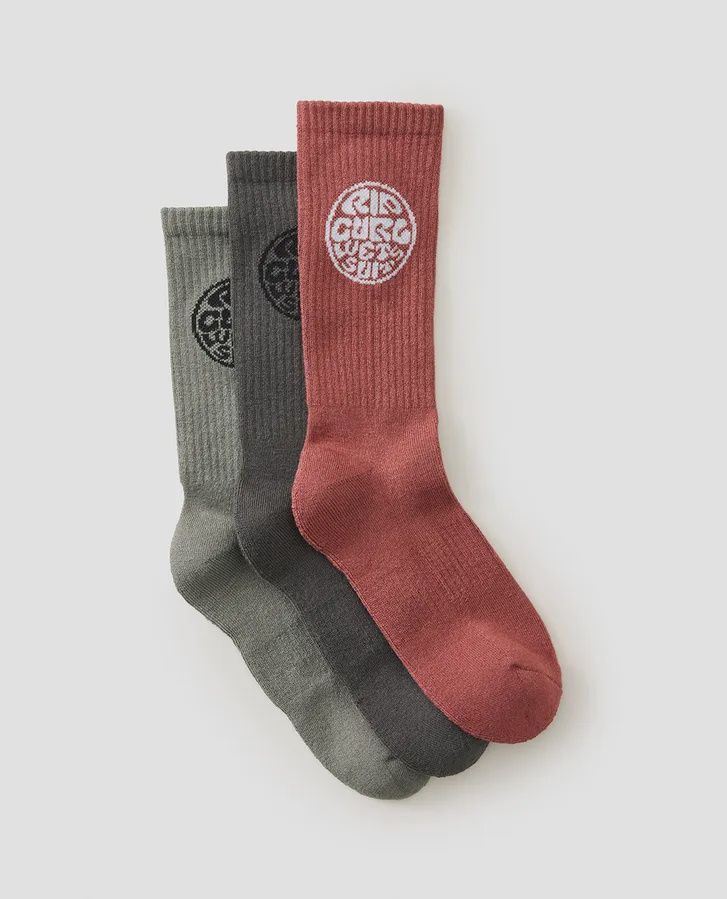 Wetty Crew Sock 3-PK, Colour: Black
