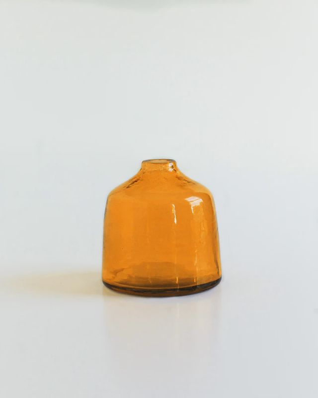Bella Handblown Hammered Bud Vase