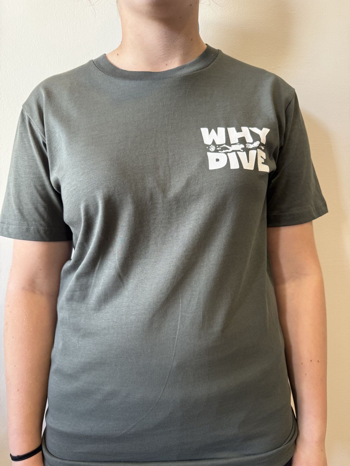 Why Dive - Olive w/ White Logo, Size: XS