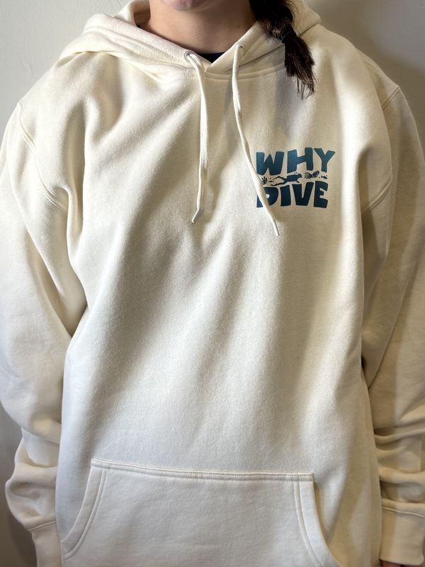 Why Dive Hoodie - White