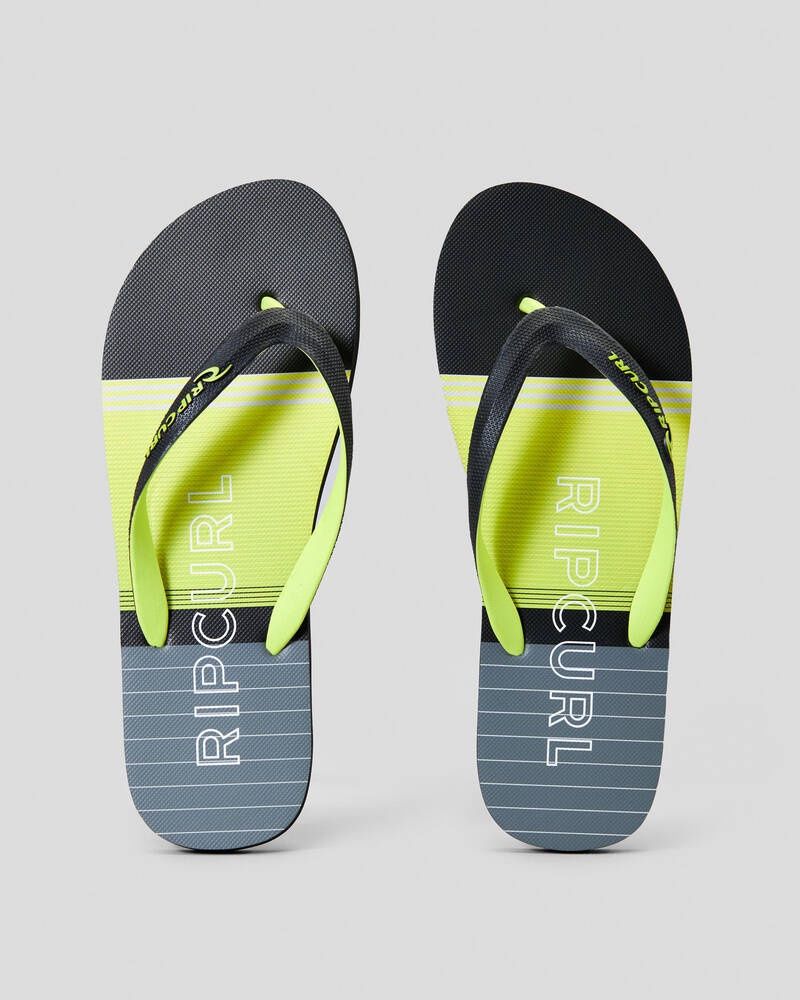 Ripcurl Breakers Bloom Open Toe Thong, Colour: Lime, Size: 7