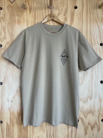 Rise Tee Khaki w/ Black Logo