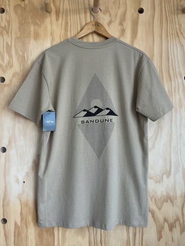 Rise Tee Khaki w/ Black Logo, Size: XS
