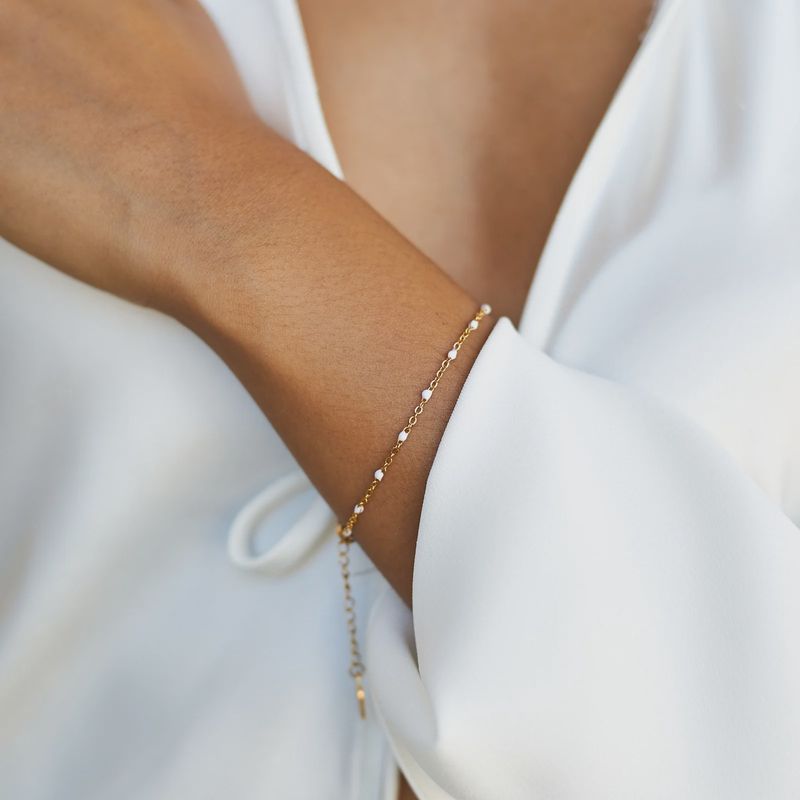 White beaded Bracelet