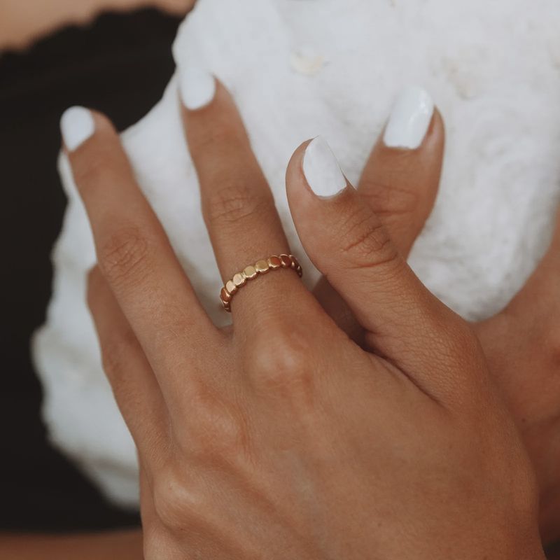 Beaded Ring/Size 7 (E)