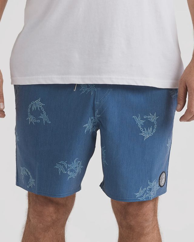 Regal Trop Psych Cotton 17" Boardshorts
