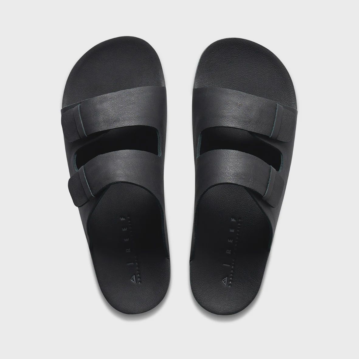 Mens OJAI Two Bar Slides, Colour: Black, Size: 8