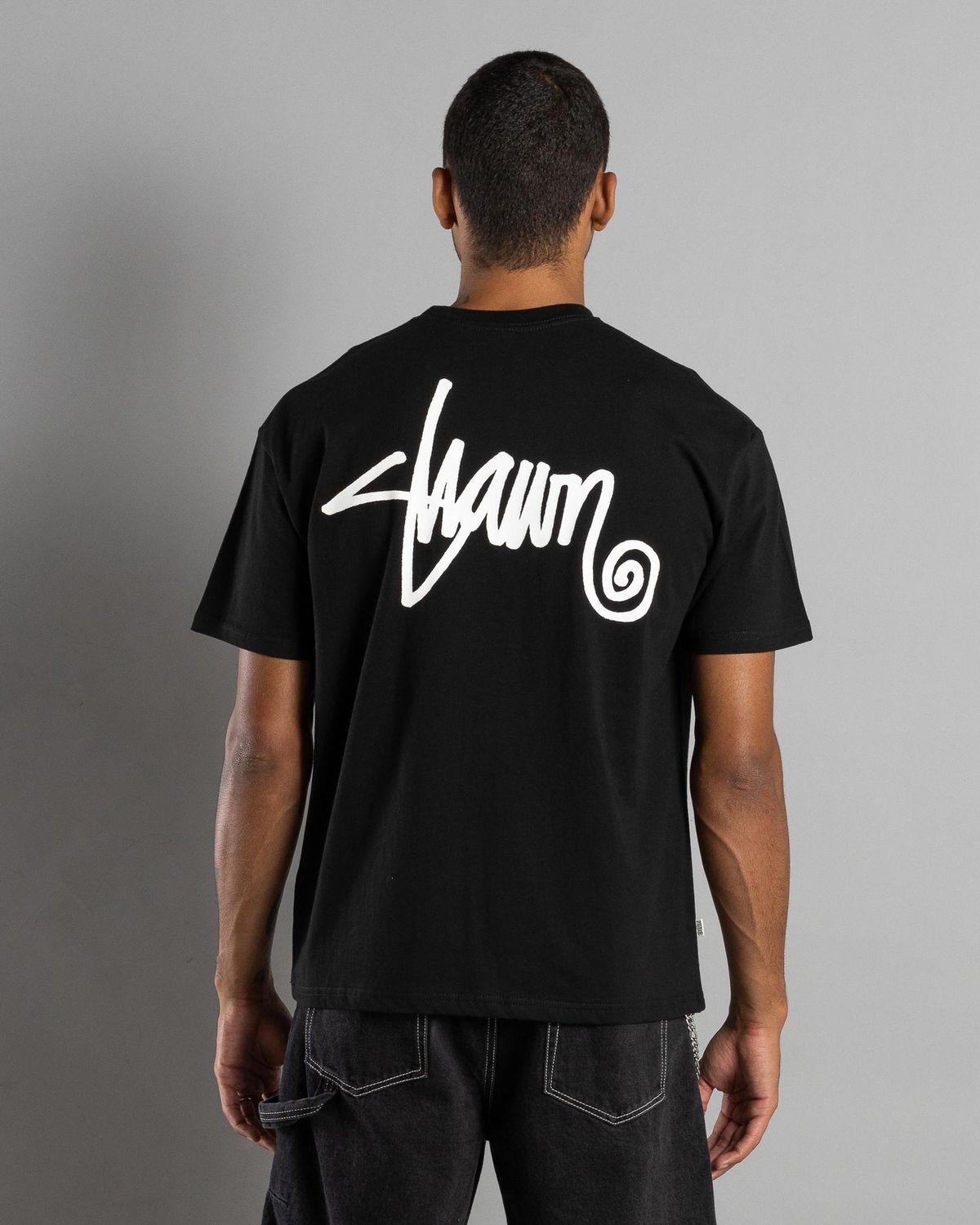 SHAWN DOT TEE, Colour: WASHED BLACK, Size: XL