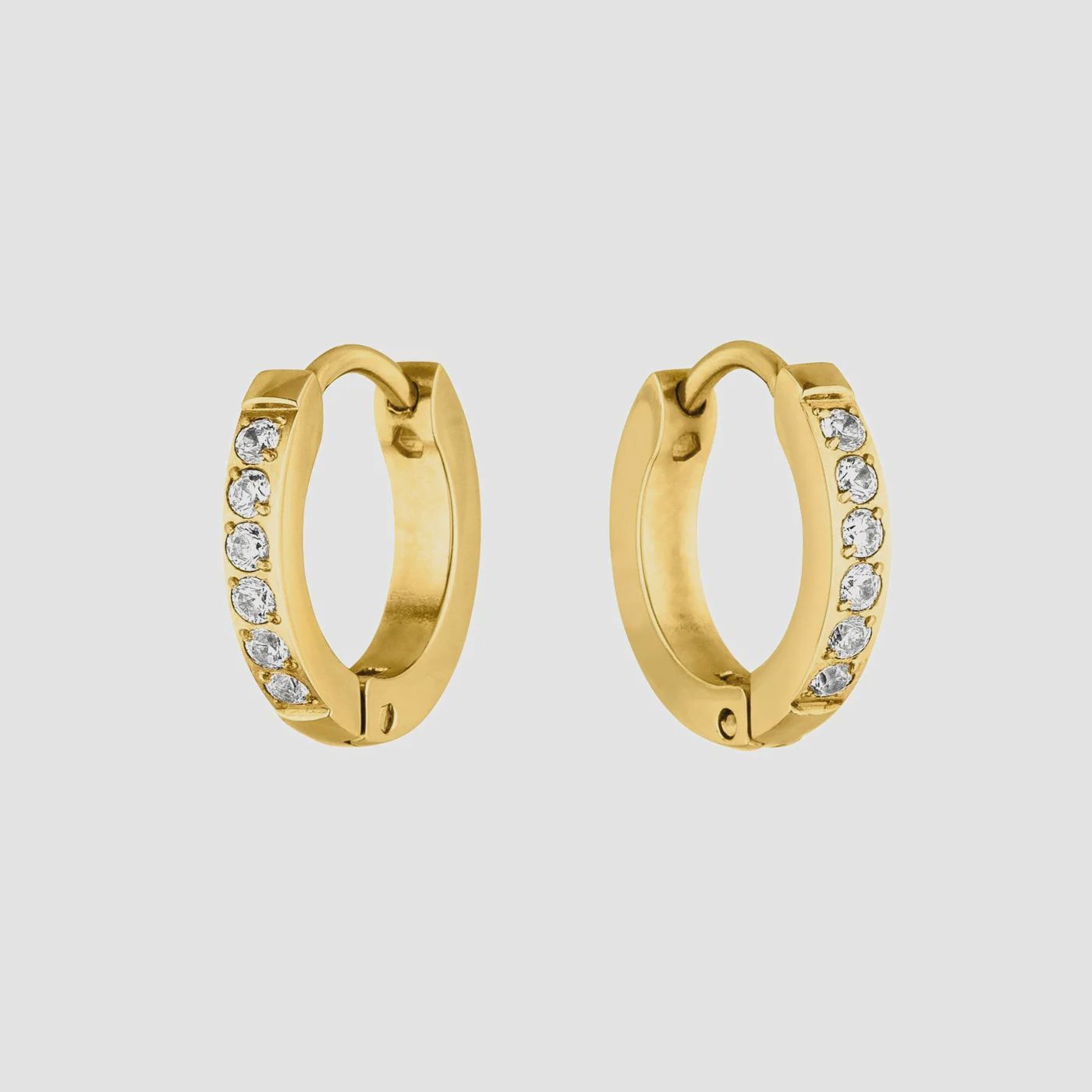 Tiny Hoop earrings, Colour: Gold