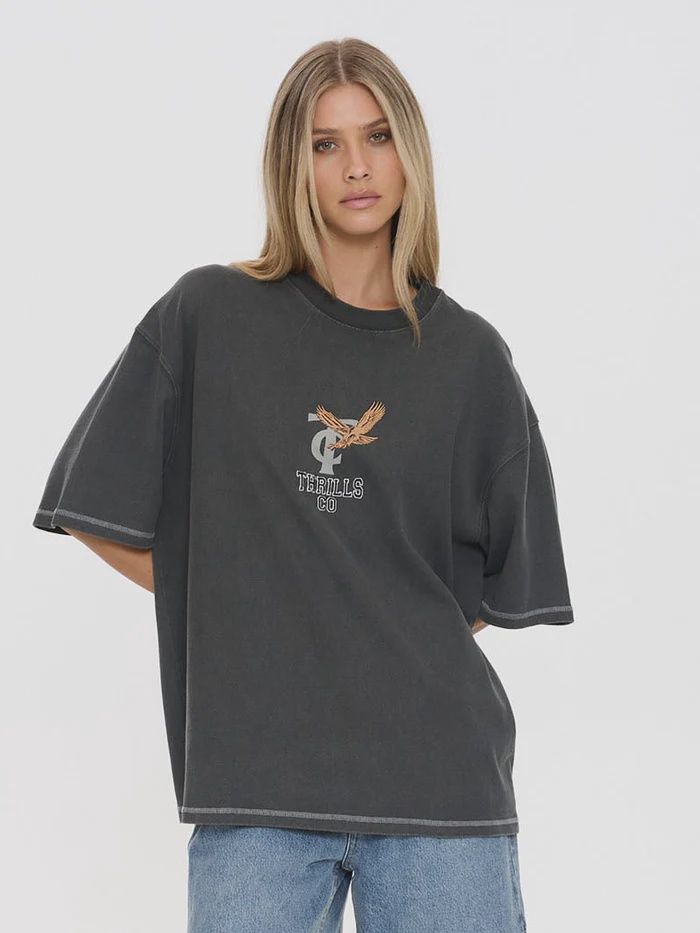 Take It Easy Oversized Tee, Size: 4