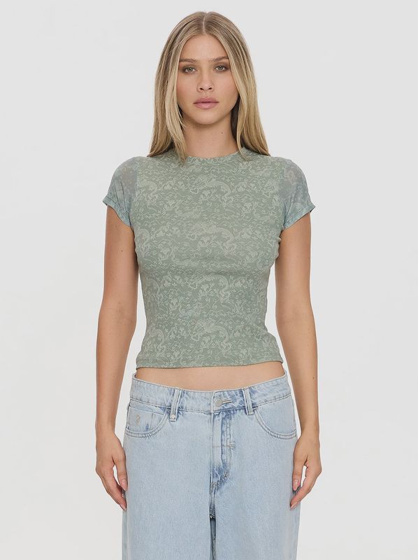 Speak No Evil Club Tee - Dirty Sage