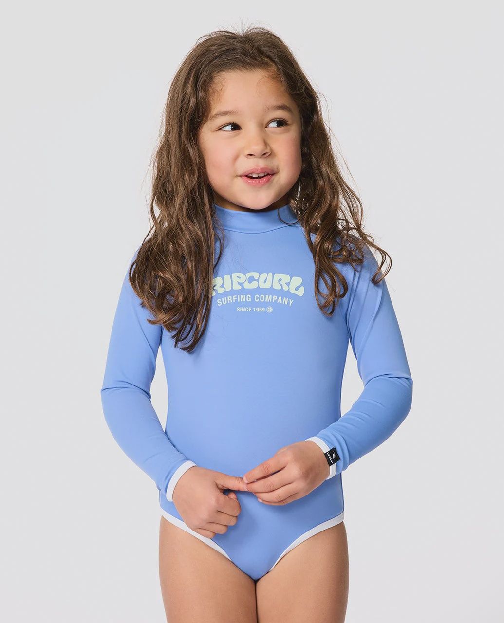 Surf Puff Long Sleeve Surf Suit Swimsuit, Size: 1-2