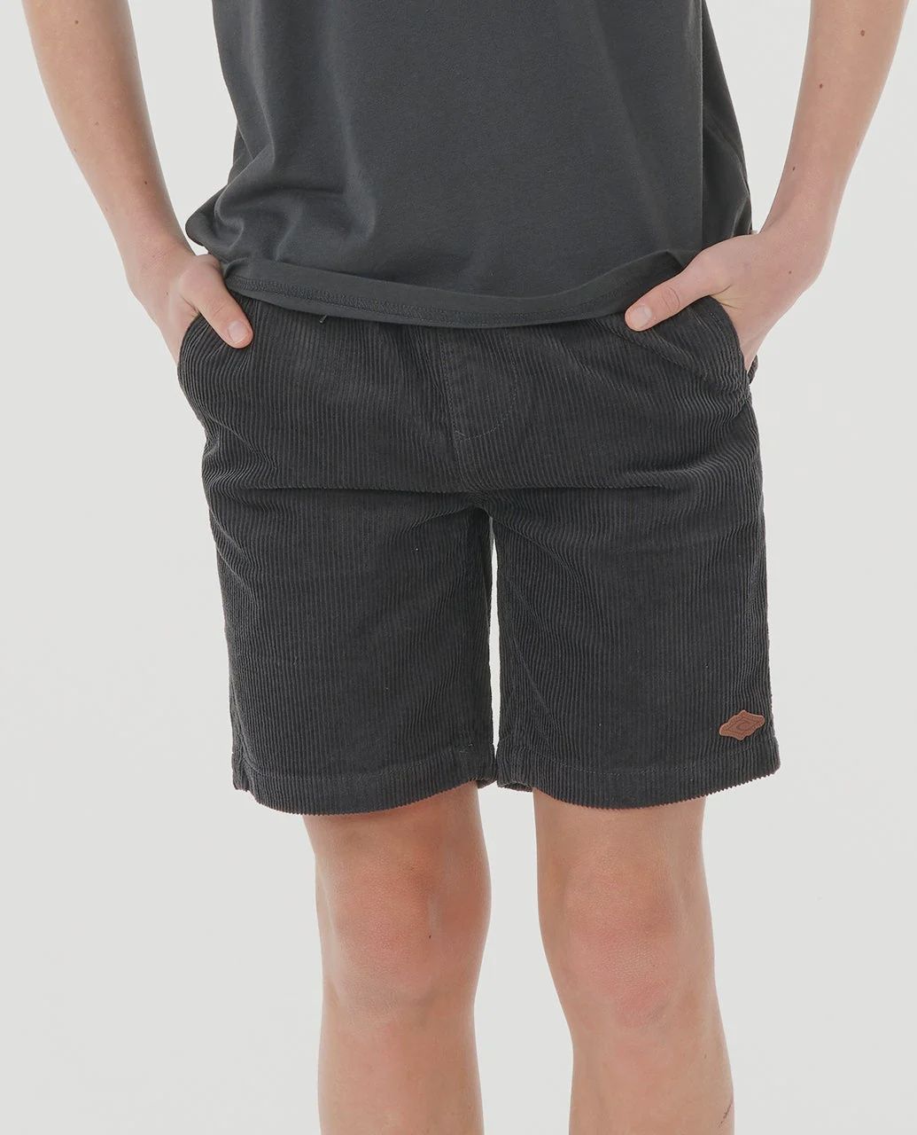 Surf Cord Volley Boardshort - Boy, Colour: Washed Black, Size: 10