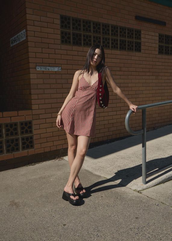 Austin- Check Mini Dress Check Mini Dress