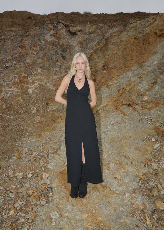 Andy- Halter Maxi Dress