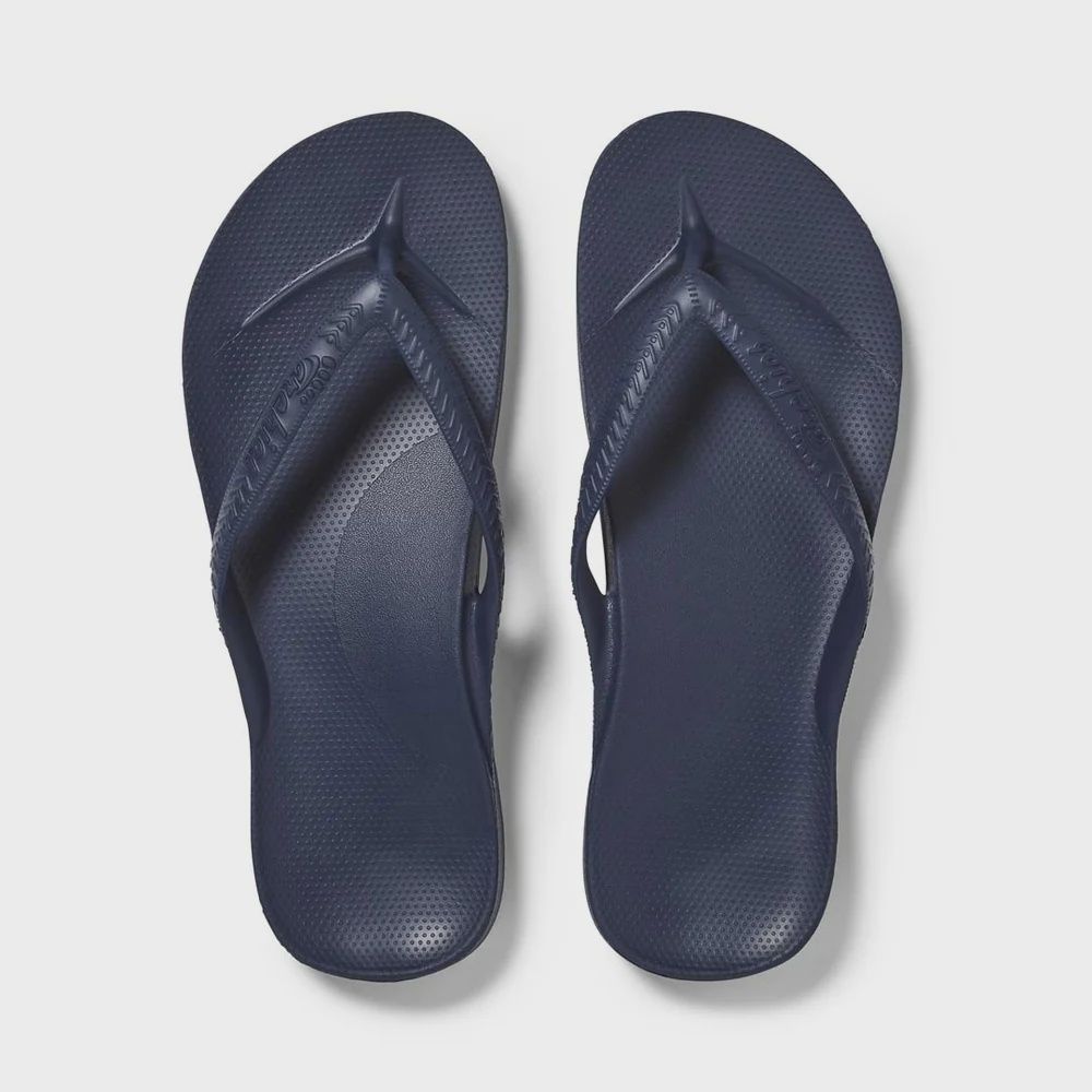 Arch Support Thong - Navy, Size: M4/W5