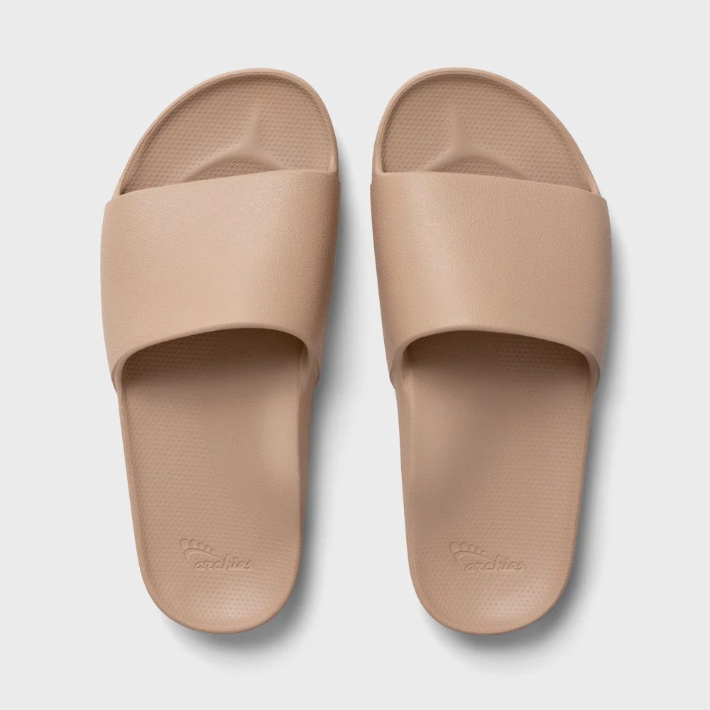 Arch Support Slides -Tan, Size: M4/W5