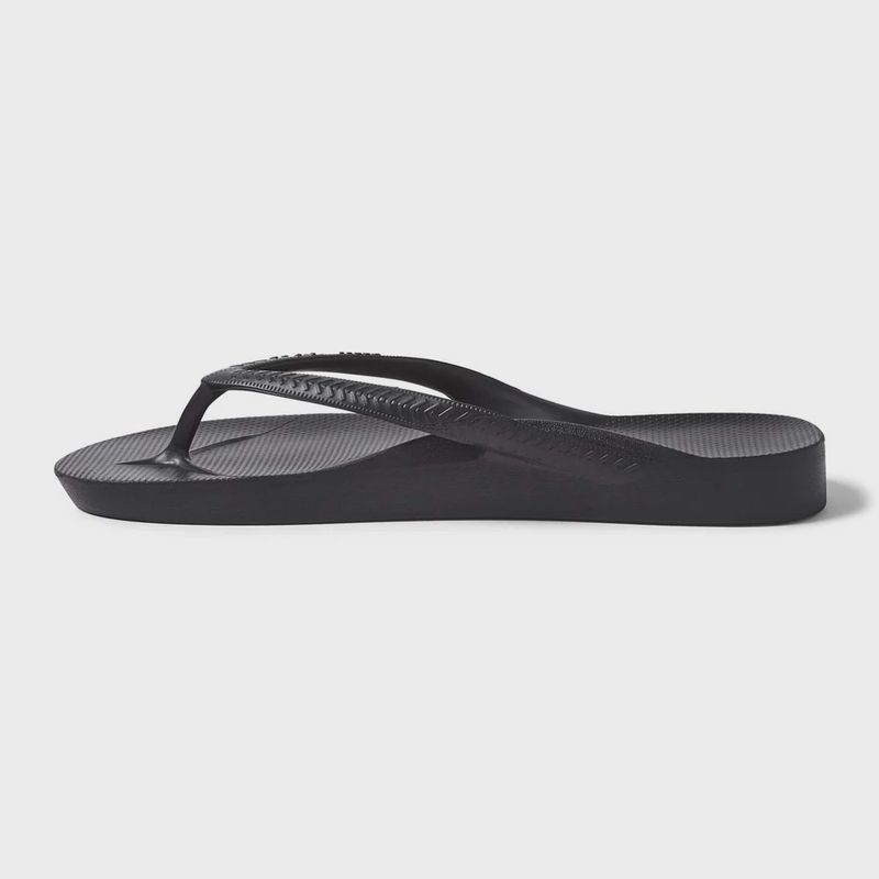 Black Arched Support thongs -Kids