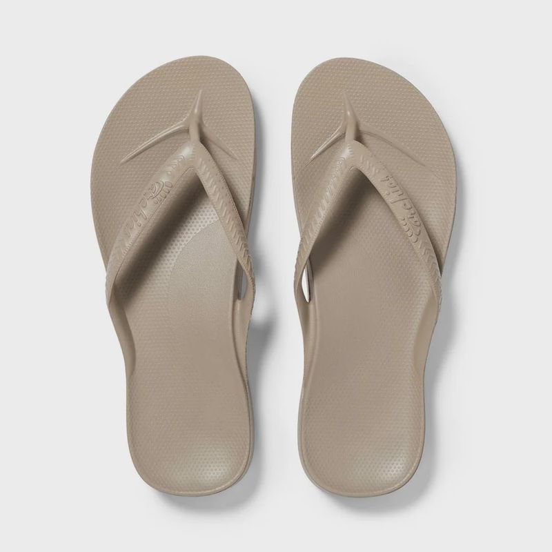 Arch Support Thongs - Taupe