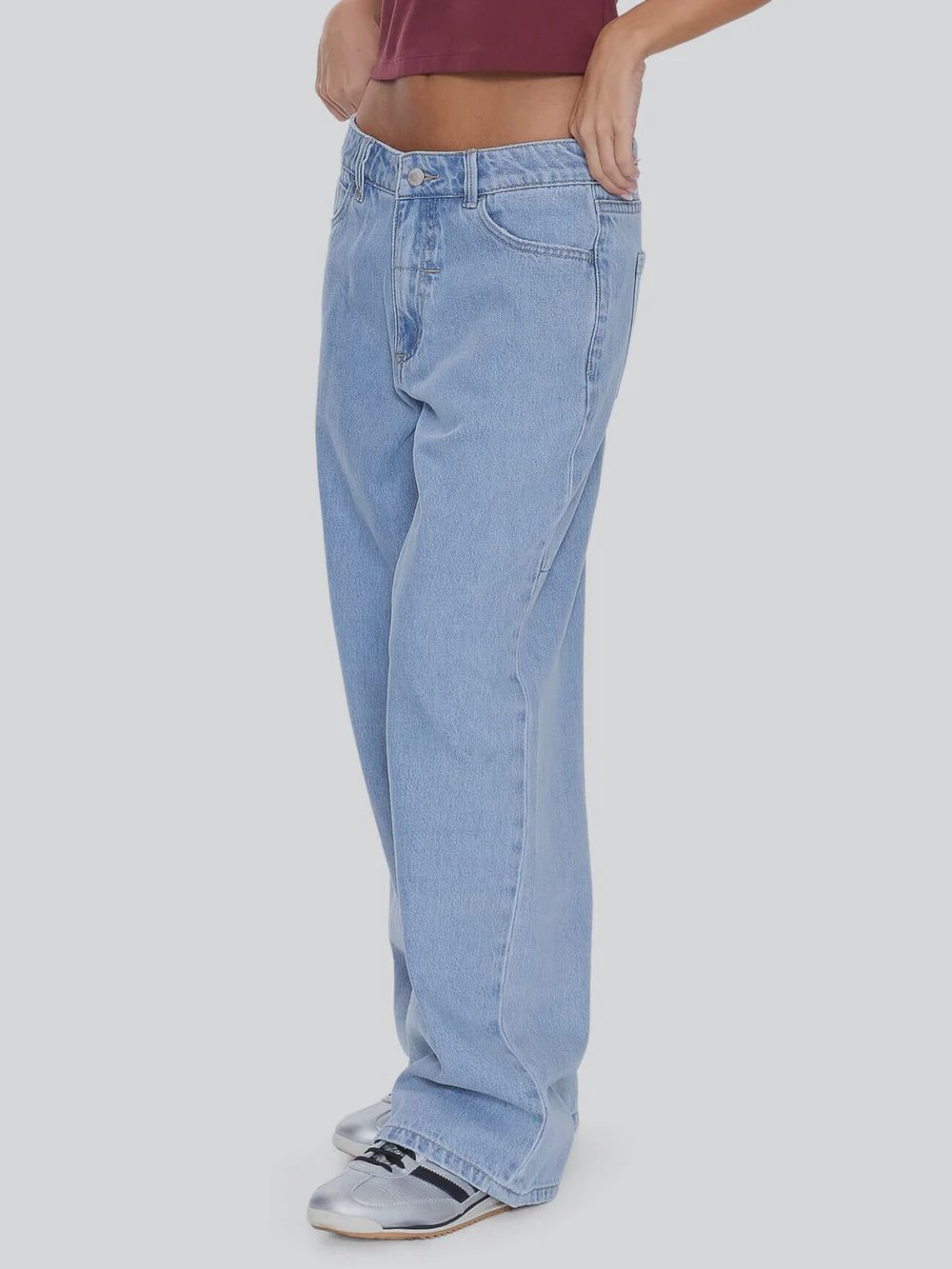 Billie Low Rise Baggy Jean - Ageless Blue
