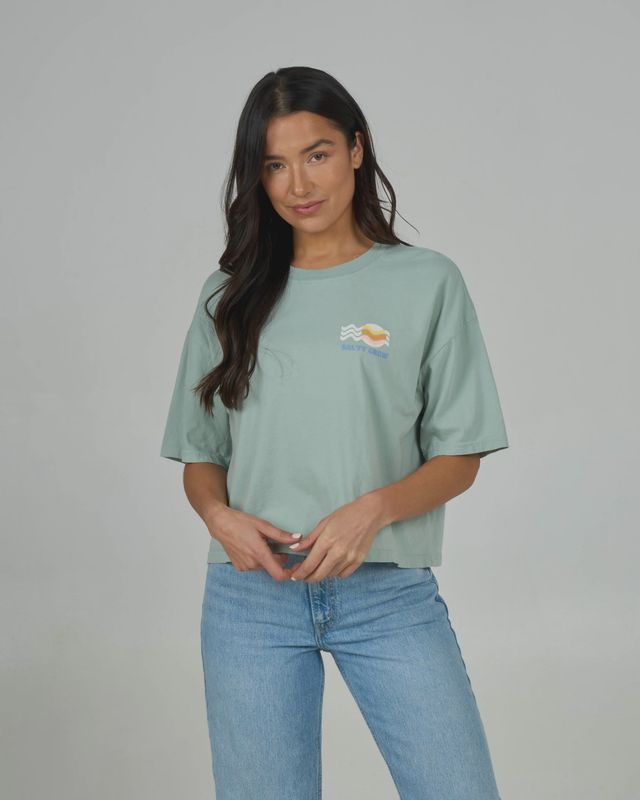 Waves Skimmer Tee - Meadow Green