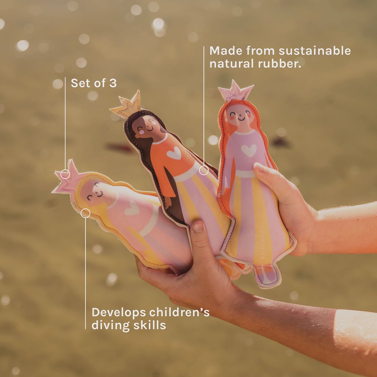 DIVE BUDDIES PRINCESS SWAN MULTI SET OF 3