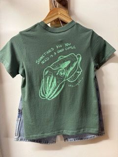 Cuttys Kids Tee - Green, Colour: Green, Size: 2