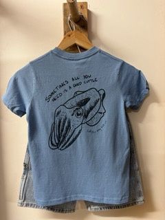 Cuttys kids Tee- Blue, Size: 2