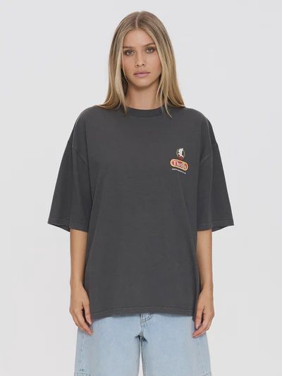World Of Wonder Oversized Tee - Merch Black