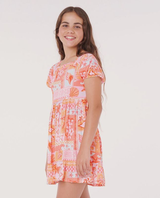 PARADISE CLUB WOVEN DRESS-GIRL