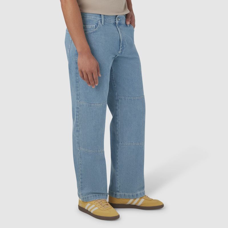 Loose Fit Double Knee Jeans