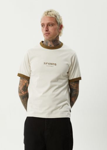 Mix Up - Ringer Tee - Moonbeam, Size: M