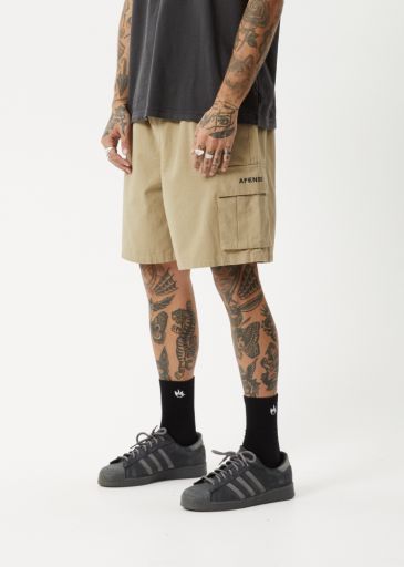 Ripped Out 98 - Organic Oversized Cargo Short 22" - Boa, Size: S