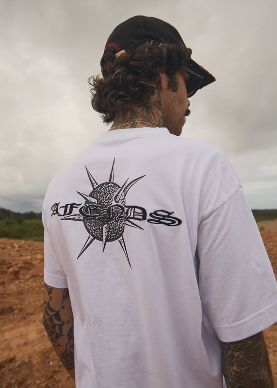 Spiked - Heavyweight Boxy Tee - White