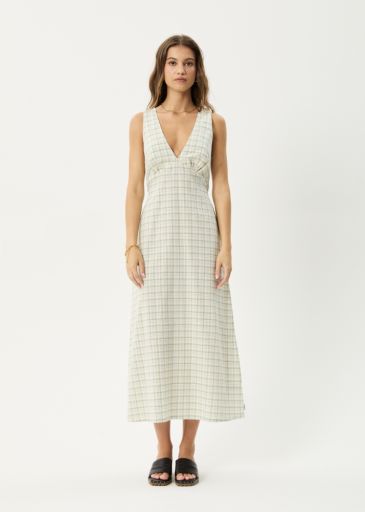 Legacy - Seersucker Maxi Dress - Boa Check, Size: XS