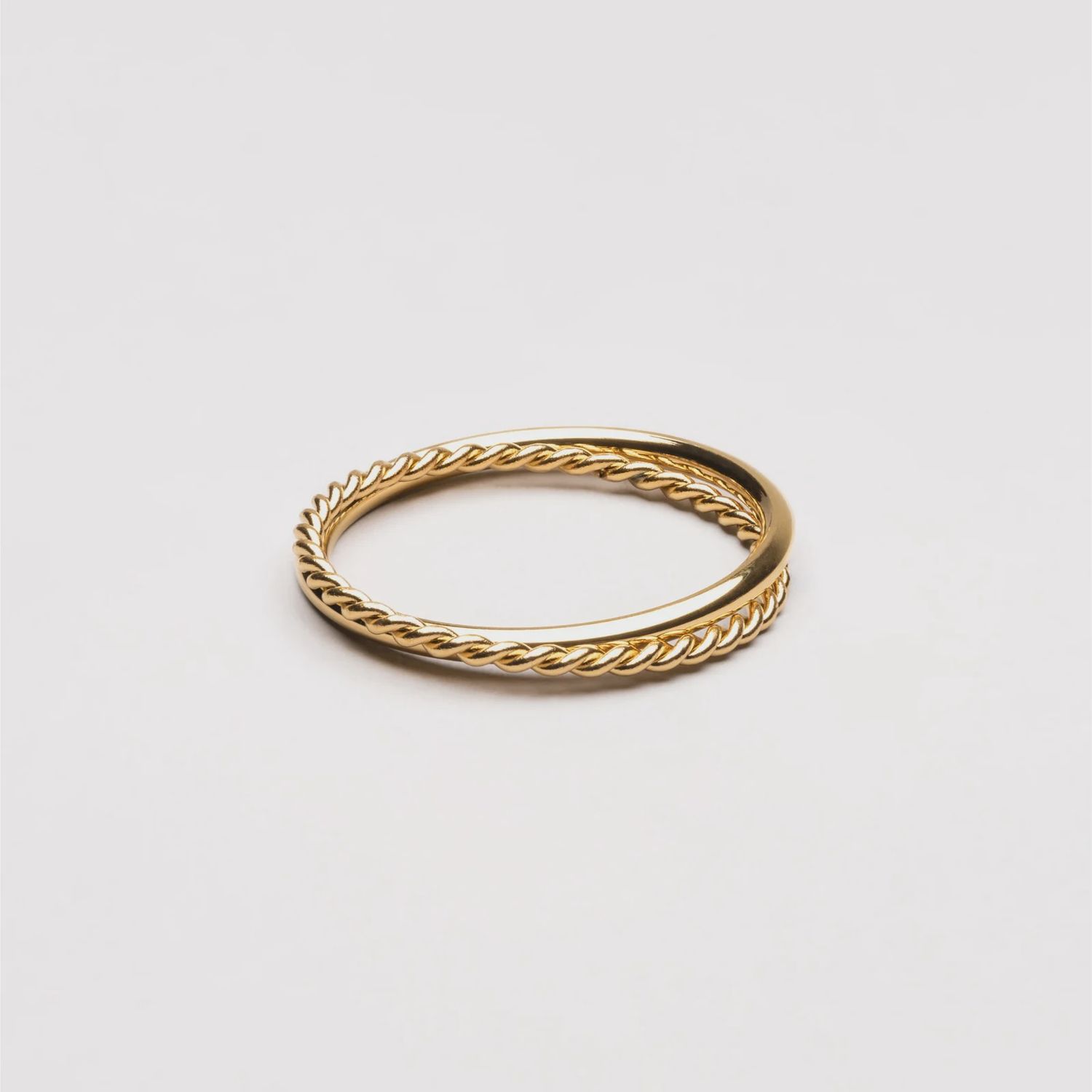 Harmony Double Ring  (B), Colour: Gold, Size: Size 6