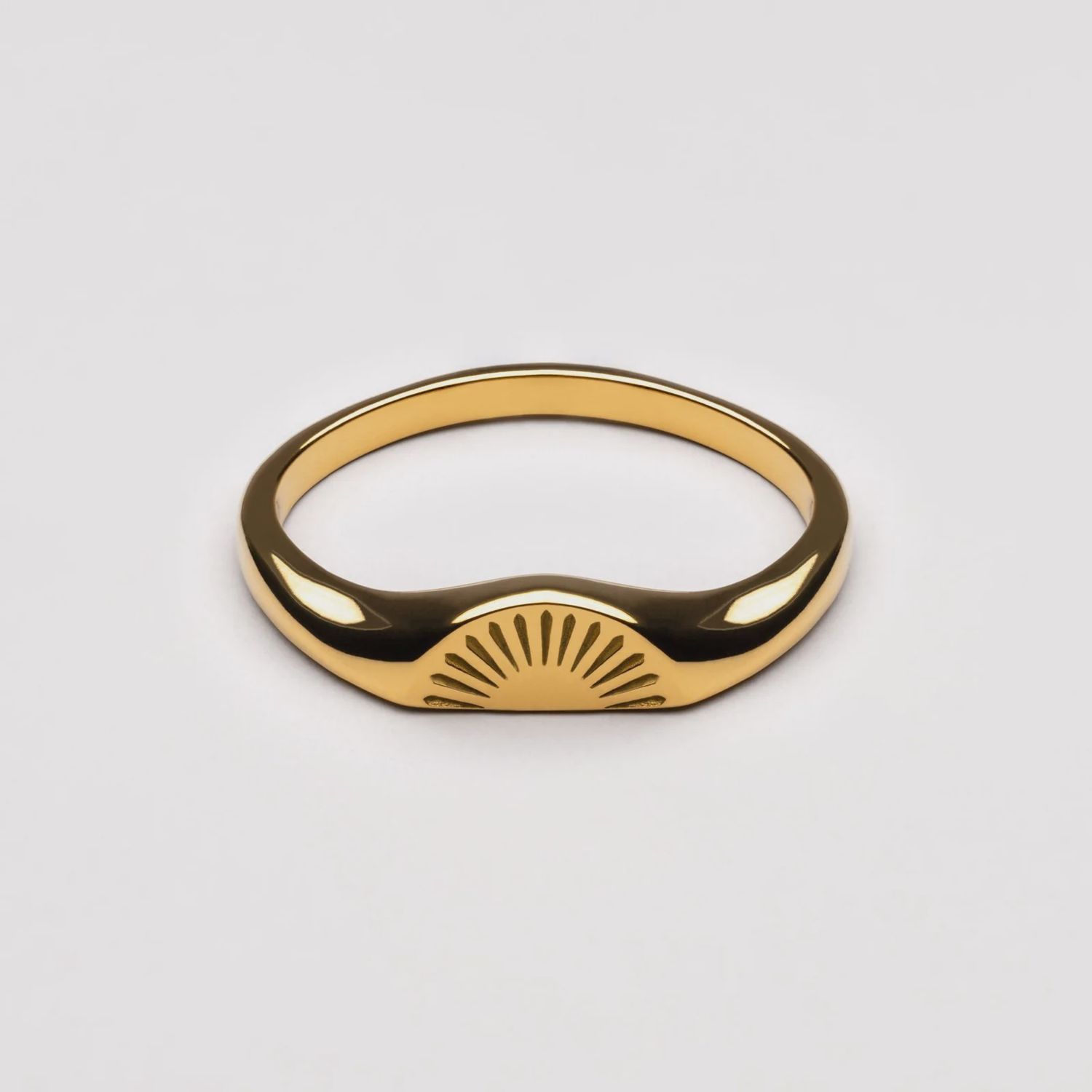 Sunrise Ring (D), Colour: Gold, Size: Size 6