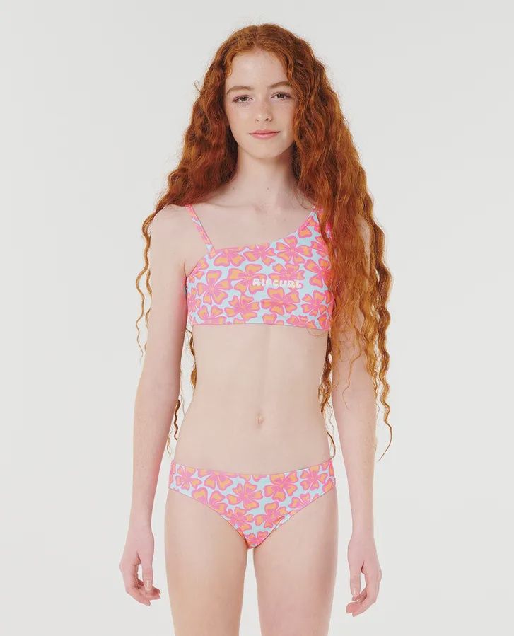 Neon Isles Floral Bikini - Girl (8-14 years), Size: 8