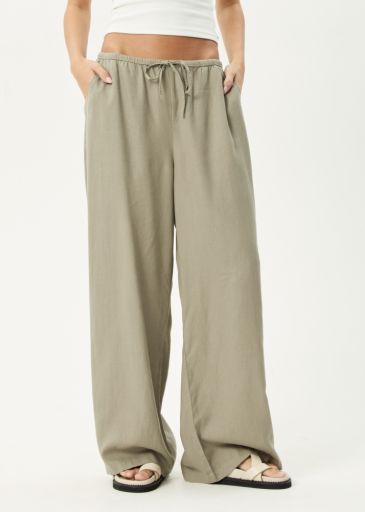 Lenni - Wide Leg Pant - Olive, Size: XS