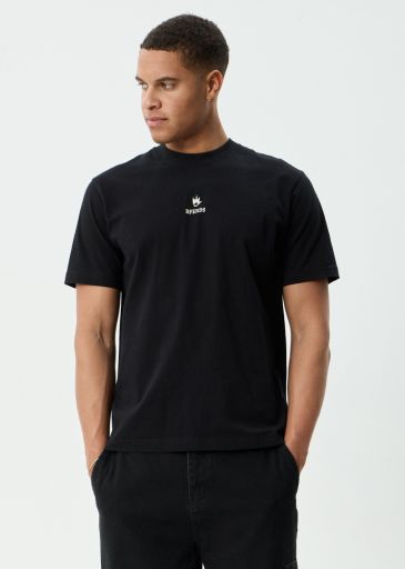 Burnin - Retro Tee - Black, Size: XS