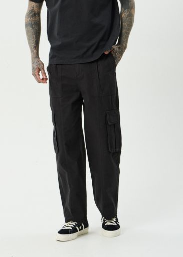 Summit - Recycled Pleated Cargo Pant - Black