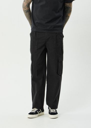 Summit - Recycled Pleated Cargo Pant - Black, Size: 28