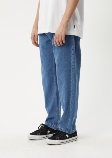 Ninety Twos - Denim Relaxed Jean - Worn Blue, Size: 28