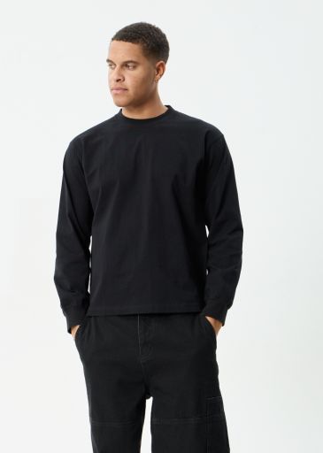 Genesis - Boxy Long Sleeve Tee - Black, Size: XS